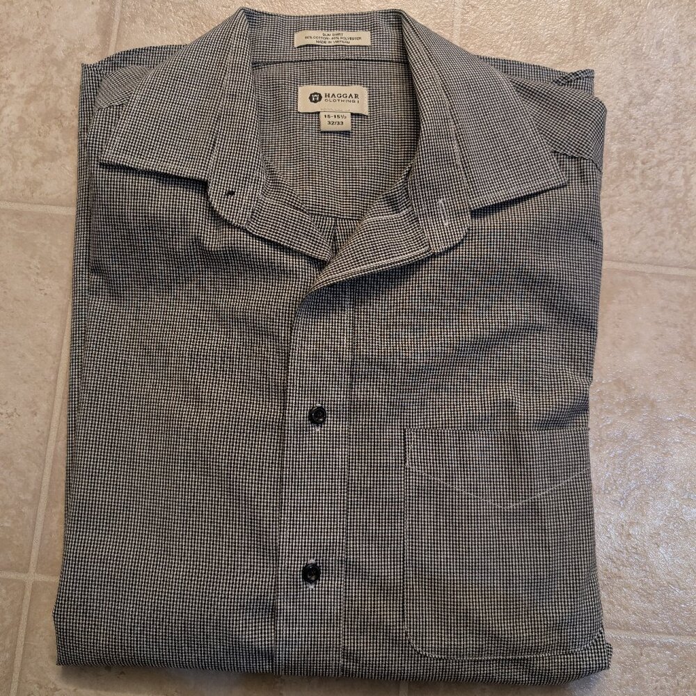 Haggar Men's long sleeve dress shirt